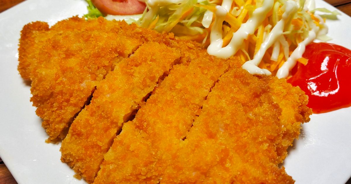 Chicken Katsu Crispy dengan Potongan Sempurna